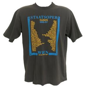 Vintage Staatsoper SAISON 1996/97 Wein Arcadia Opera Shop T-Shirt Mens Size M